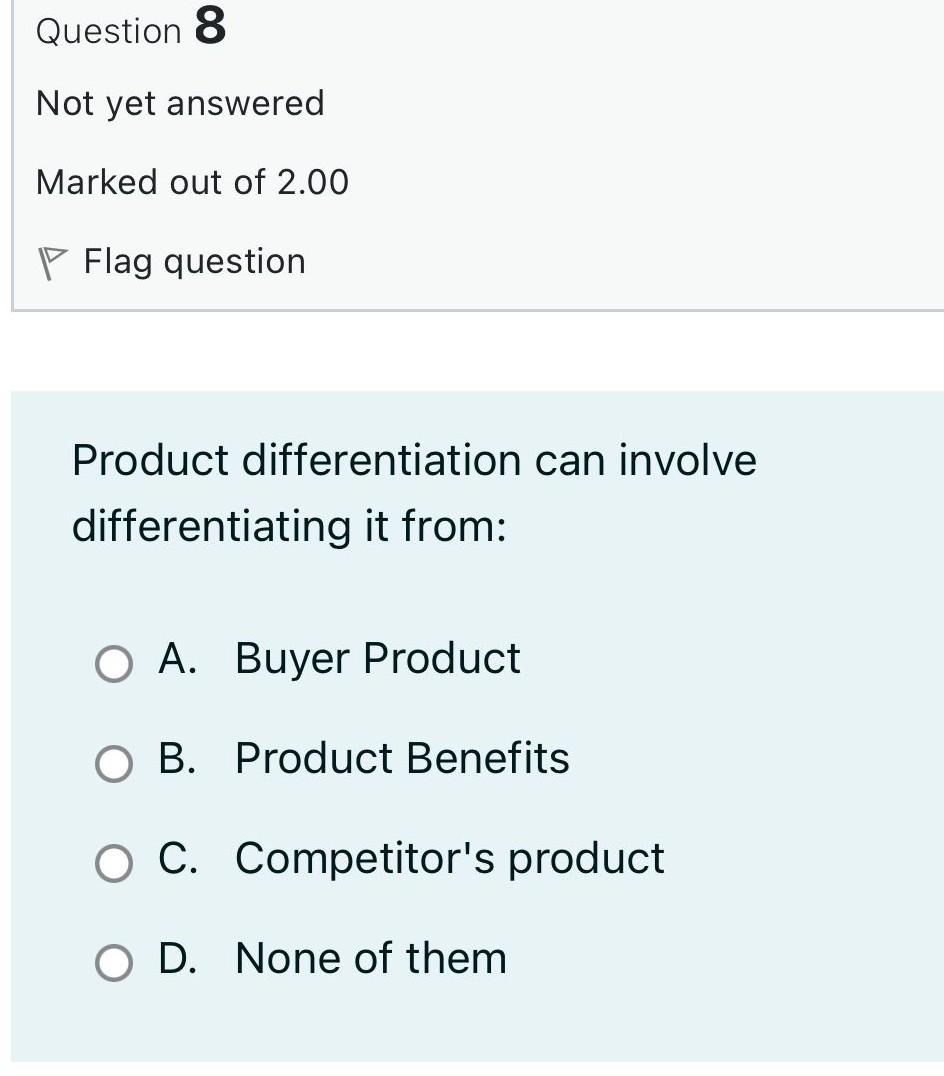 Choose The Correct Answer Without Explanation 8