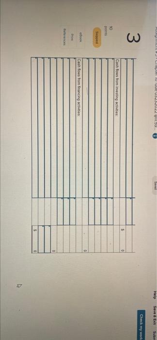 55ment Chapter 16 Due 0323202201159 Sved Help Save Exit Submit Check My Work 3 Instant Brake Inc S Comparative Balanc 4