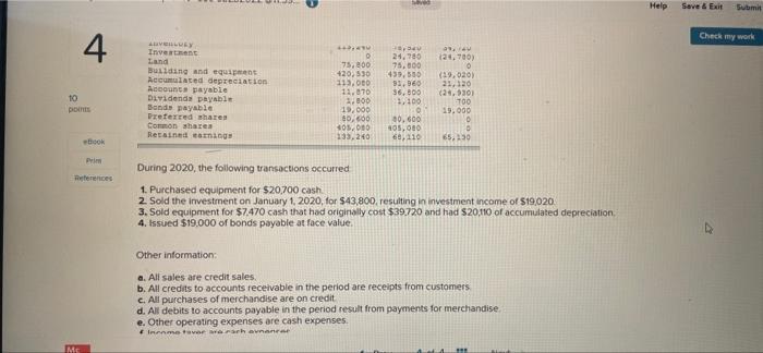 Chapter Due 03232022 011 59 Swed Help Save En Sum Check My Work 4 Instant Brake Inc S Comparative Balance Sheet Infor 2