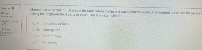 Question 1 Determining The Actual Cash Value Of A Car Is Based On The Fair Market Value Of The Car At The Time Of Loss 6