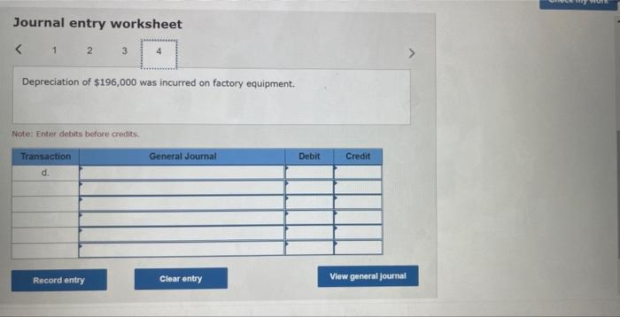 Check My Work Larned Corporation Recorded The Following Transactions For The Just Completed Month A 89 000 In Raw Mate 5