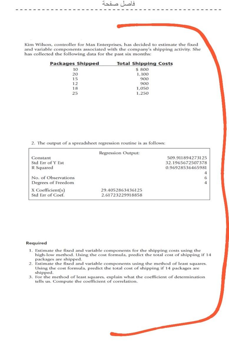Linda Jones An Accountant For Golding Inc Has Decided To Estimate The Fixed And Variable Components Associated With 4