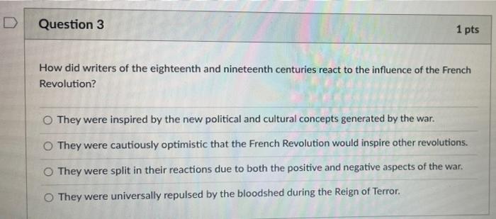 Question 2 1 Pts For What Reasons Did The Colonial System Primarily Expand In The Eighteenth And Nineteenth Centuries E 2