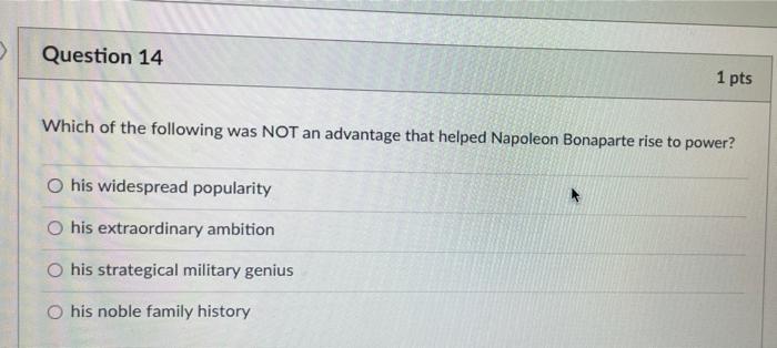 Question 2 1 Pts For What Reasons Did The Colonial System Primarily Expand In The Eighteenth And Nineteenth Centuries E 4