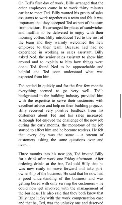 This Assignment Is Based On The Billy S Building Supplies Inc Case Study And Is Designed To Assess Your Level Of Achiev 4