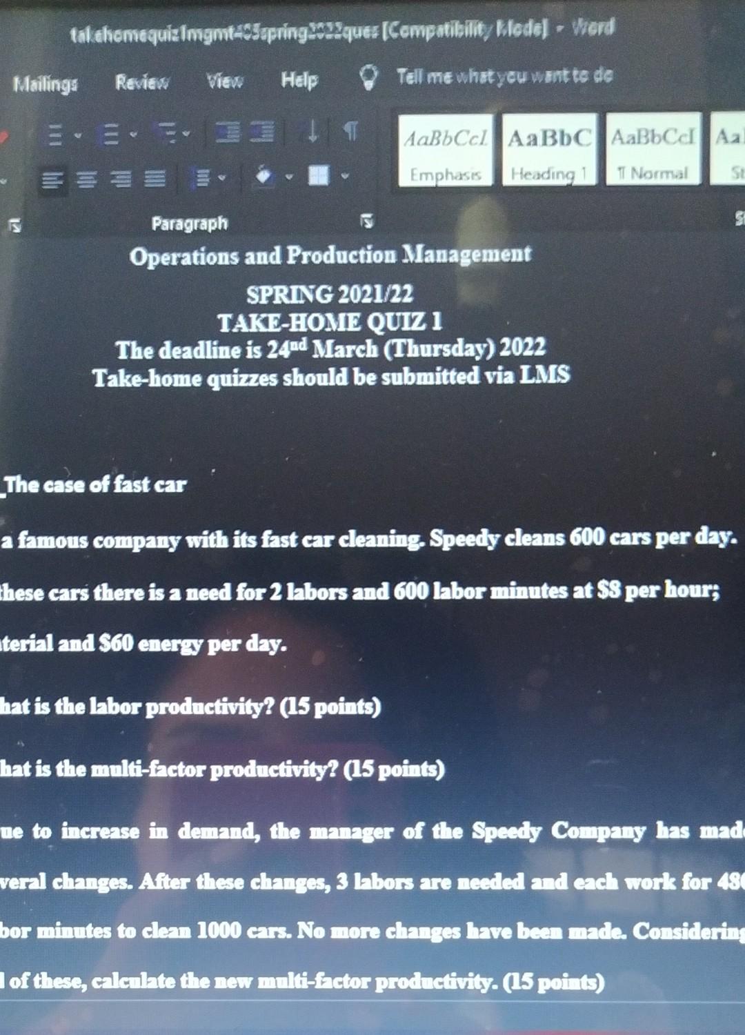 Tal Akomaquizimgmt Supring Ques Icompatibilit Hledej Word Mailings Revies View Help Tell Me What You Want To De E Aa 1