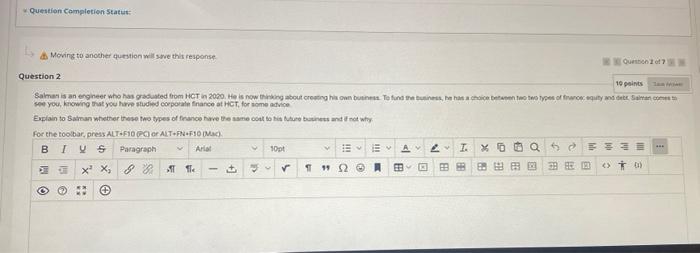 Question Completion Status Moving To Another Question Will Save This Response Qurbono Question 2 10 Points Salman Is 1