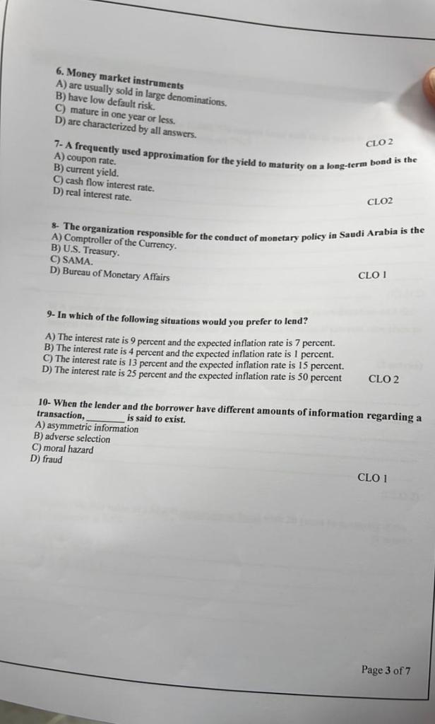 Financial Markets And Institutions Class 1