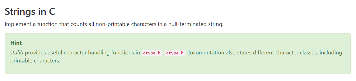 Strings In C Implement A Function That Counts All Non Printable Characters In A Null Terminated String Brief Cou 1