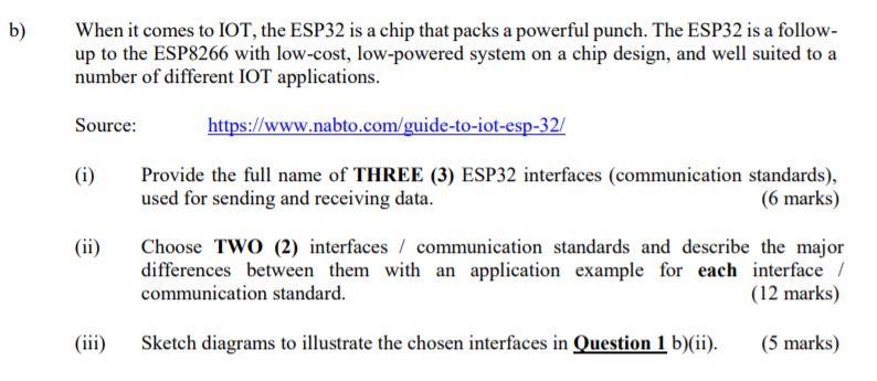 B When It Comes To Iot The Esp32 Is A Chip That Packs A Powerful Punch The Esp32 Is A Follow Up To The Esp8266 With 1