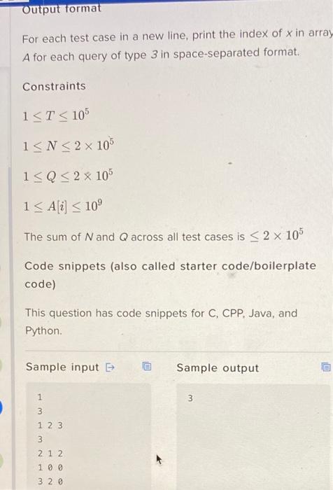 Query Game 9 100 1 You Are Given An Array A Containing Distinct Integers A Comedy Rinclude Stalo Include Stdbool In 4