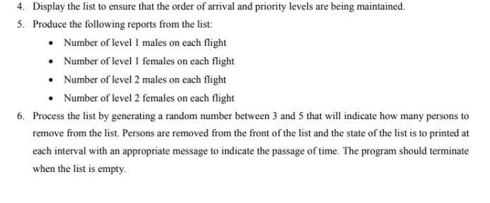 You Have Been Contracted To Develop A Prototype System For The Norman Manley Airport That Will Assist The Airline Staff 2