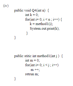 Evaluate The Worst Case Running Time Of The Following Algorithm In Big O Notation In Terms Of The Variable N Must Justi 2