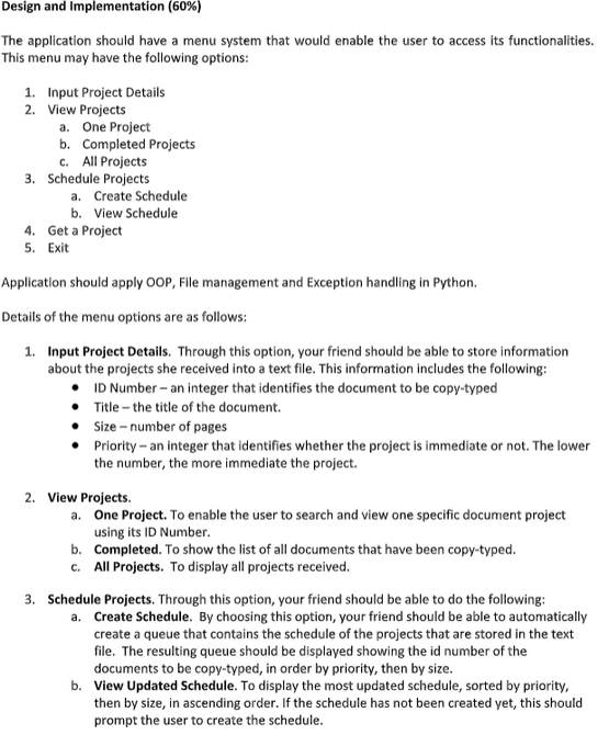Can You Help Me With Option 3 Schedule Project This Is The Whole Problem 3