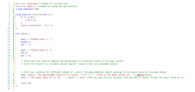 Include Iostream Needed For Cin And Cout Include Math H Needed For Using The Exp Function Using Namespace Std 1