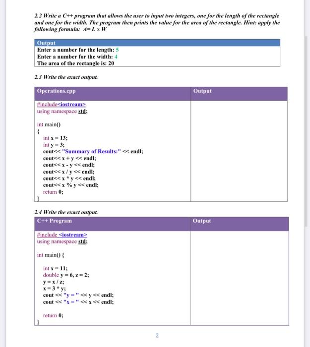 Data Types Variables And Operators 2 1 What Is The Meaning Of The Following In The Context Of Computer Science A Vari 2