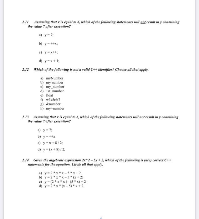 Data Types Variables And Operators 2 1 What Is The Meaning Of The Following In The Context Of Computer Science A Vari 4