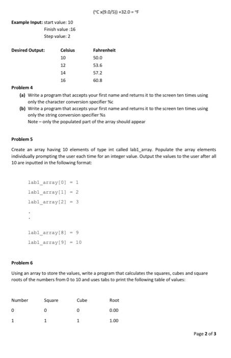 Programming Exercises Sheet 7 For This Lab Create A New Workspace With A Project For Each Of The Problems Respectively 2