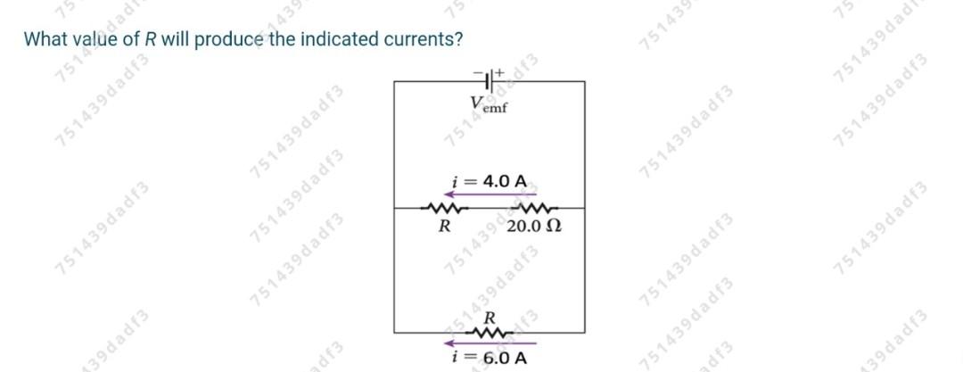 58v 75 What 751pad 75143 Of R Will Produce The Indicated Currents 751439 Dad 751439 Dadf3 751439dad3 751439 Dad F3 I 4 1