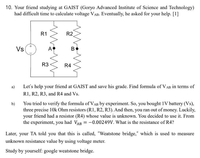 10 Your Friend Studying At Gaist Goryo Advanced Institute Of Science And Technology Had Difficult Time To Calculate V 1