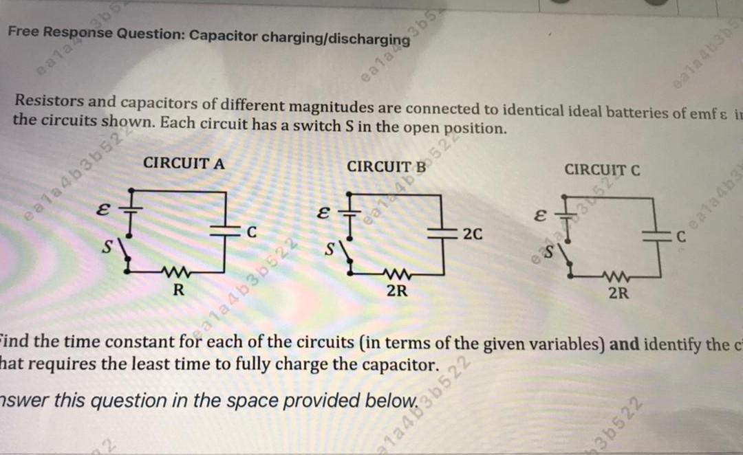 Free Question Capacitor Charging Discharging 2 03 55 Ealab3 Eala 365 Resistors And Capacitors Of Different Magnitudes 1