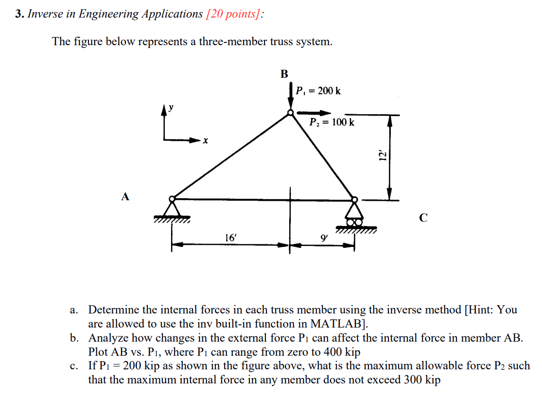 Please Answer Using Inverse Method Not Equilibrium Equations 1