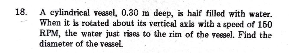 5 A Rectangular Tank 60 Cm Long And Containing 20 Cm Of Water Is Given An Acceleration Of A Quarter Of The Acceleratio 3