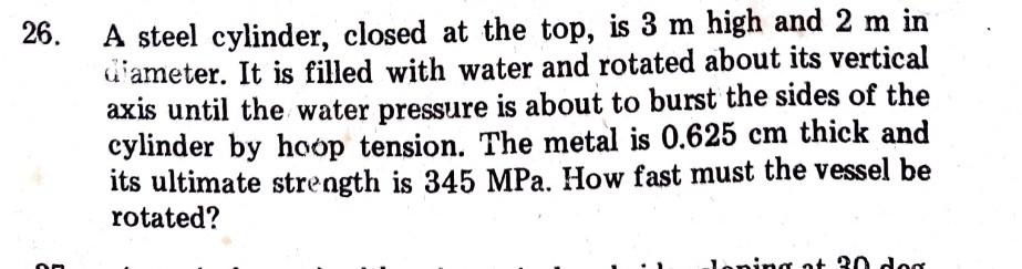 5 A Rectangular Tank 60 Cm Long And Containing 20 Cm Of Water Is Given An Acceleration Of A Quarter Of The Acceleratio 4