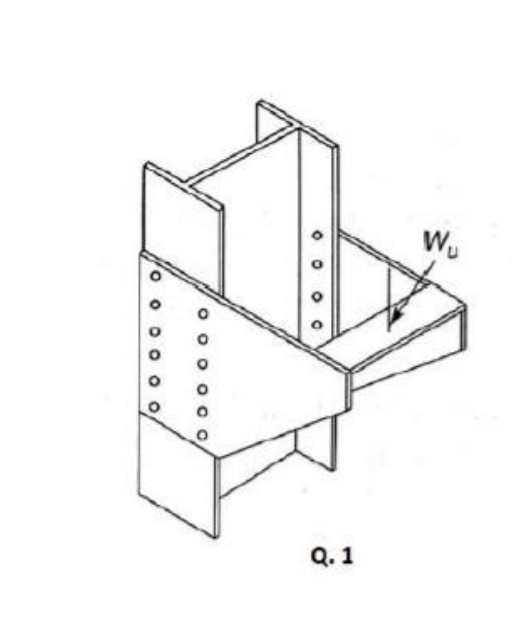 A Bolted Bracket Connection Consists Of Two 10 Mm Thick Bracket Plates Connected To The Flanges Of Iswb 350 Column Each 1