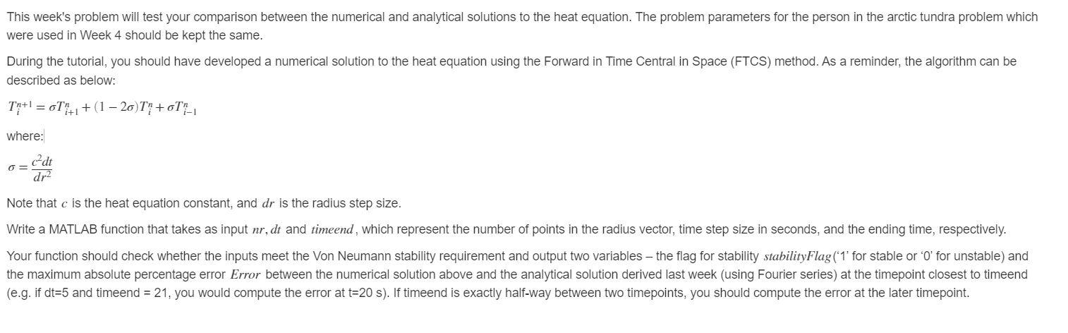 Numerical Soluton To Heat Equation Matlab 1