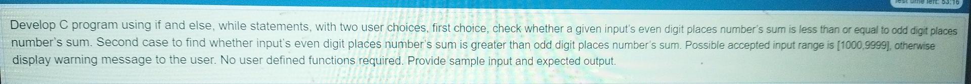 Define Four Functions For The Earlier Question One To Read Input Second To Check The Input Constraint S Third And Fo 2