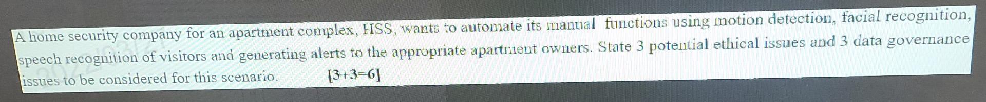 A Home Security Company For An Apartment Complex Hss Wants To Automate Its Manual Functions Using Motion Detection Fa 1