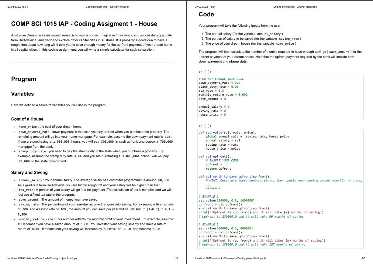 27 03 2022 18 04 Coding Project Final Jupyter Notebook 27 03 2022 18 04 Coding Project Final Jupyter Notebook Code 1