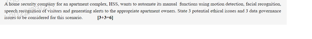 A Home Security Company For An Apartment Complex Hss Wants To Automate Its Manual Functions Using Motion Detection Fa 1