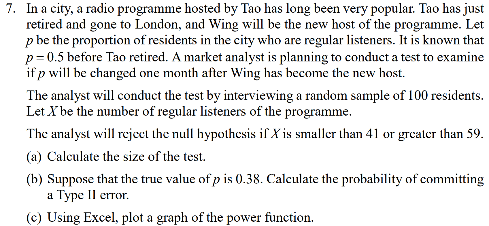 7 In A City A Radio Programme Hosted By Tao Has Long Been Very Popular Tao Has Just Retired And Gone To London And 1
