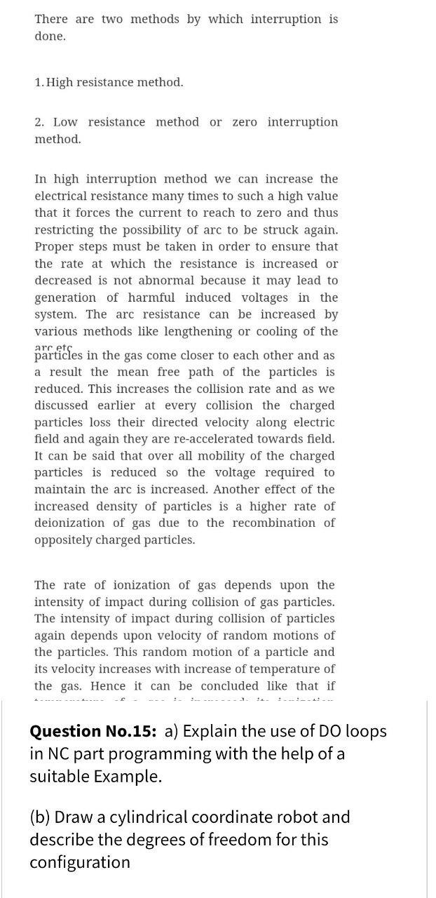 There Are Two Methods By Which Interruption Is Done 1 High Resistance Method 2 Low Resistance Method Or Zero Interru 1