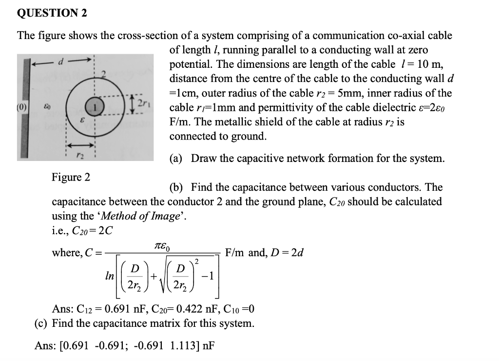 Please Answer B And C With Clear Calculation Correct Answer Is Shown In Fig The Figure Shows The Cross Section Of A Sys 1