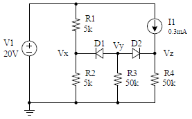 In The Following Circuit I Want To Know How To Check If The Diode Is Turned On Or Off Tell Me How To Determine Whether 1