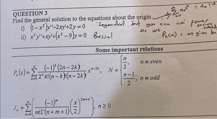 Con Pomer Question 3 Find The General Solution To The Equations About The Origin 4 2 A 22 Ta I 1 X2 Y 2xy 2y 1