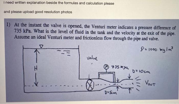 I Need Written Explanation Beside The Formulas And Calculation Please And Please Upload Good Resolution Photos 1 At The 1