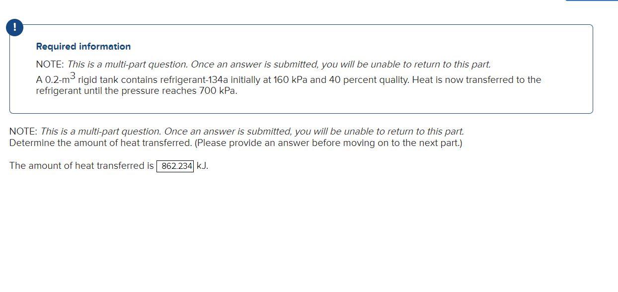 Required Information Note This Is A Multi Part Question Once An Answer Is Submitted You Will Be Unable To Return To 1