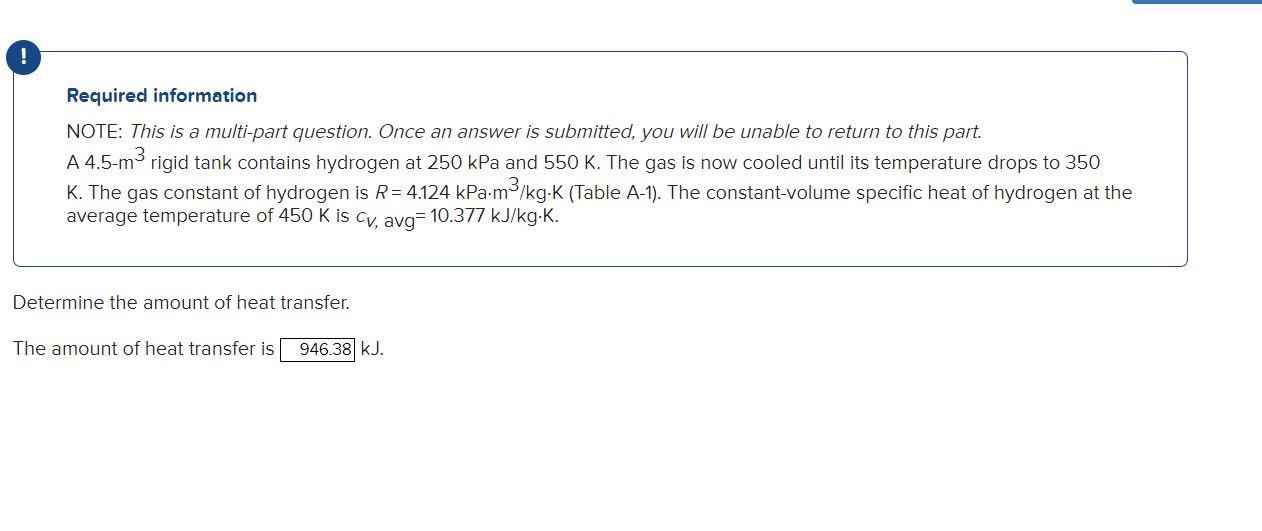 O Required Information A 4 5 M3 Note This Is A Multi Part Question Once An Answer Is Submitted You Will Be Unable To 1
