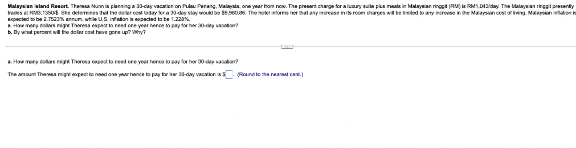 Malaysian Island Resort Theresa Nunn Is Planning A 30 Day Vacation On Pulau Penang Malaysia One Year From Now The Pr 1