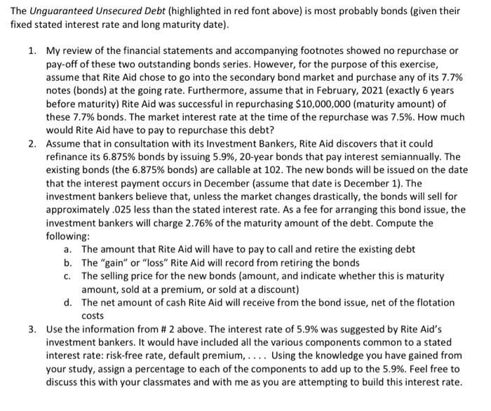 Rite Aid Corporation And Its Subsidiaries Describes Itself In Its Financial Statements As A Pharmacy Retail Healthcare 2