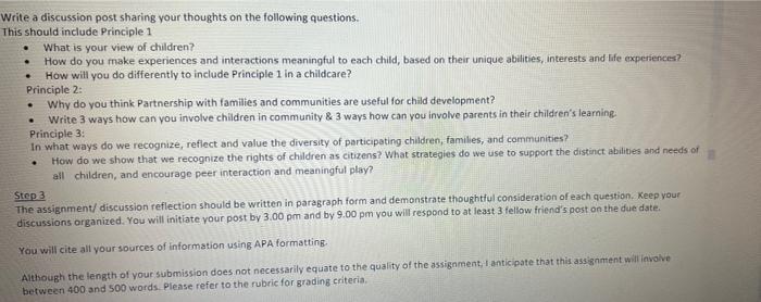 Principle 2 Why Do You Think Partnership With Families And Communities Are Useful For Child Development Write 3 Ways 2