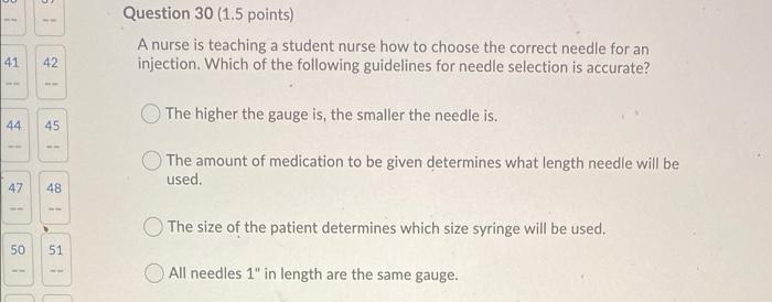 Question 29 1 5 Points A Nurse Is Assessing A Patient S Medication History Which Question Would Be Used To Ensure Saf 2