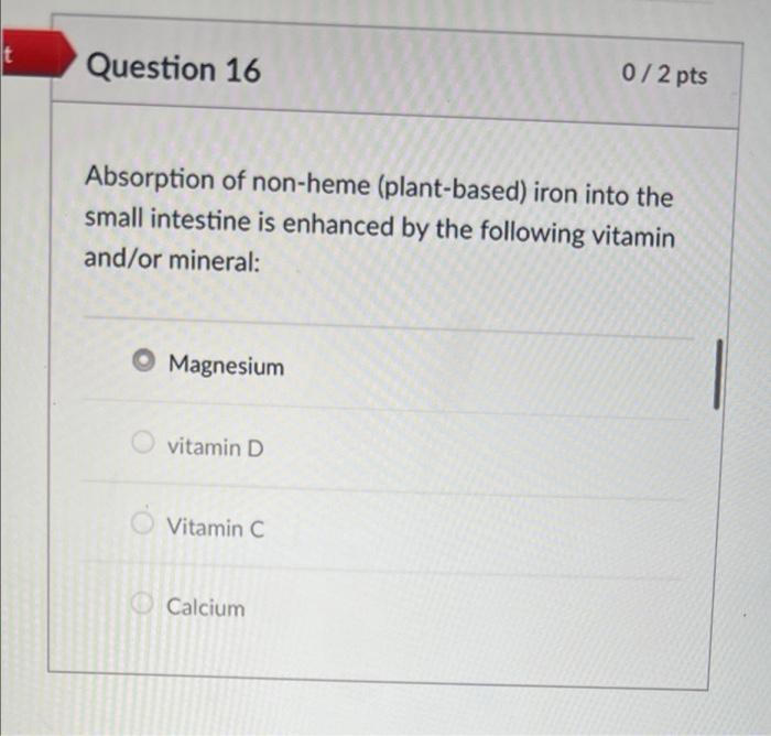 Question 2 0 2 Pts Undernutrition In The Female Athlete Can Occur Because Of The Following Factor S Body Dissatisfacti 5