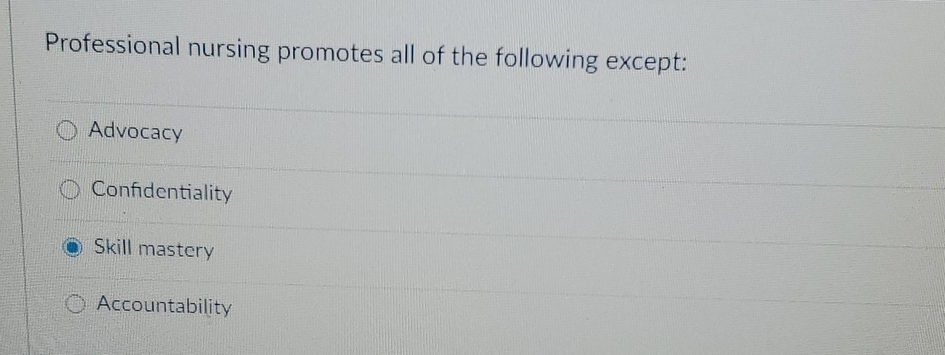 Which Of These Provides A Foundation For Professional Nursing A State Board Of Nursing The Institution You Work For The 2