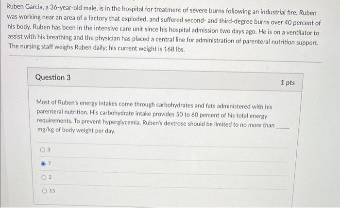 Ruben Garcia A 36 Year Old Male Is In The Hospital For Treatment Of Severe Burns Following An Industrial Fire Ruben W 1