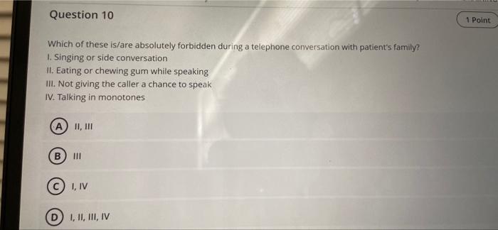 38 Minutes Remaining Question 9 30 Of 10 Questions Remaining 1 Point In A Situation Where Anger Becomes A Problem For Co 2